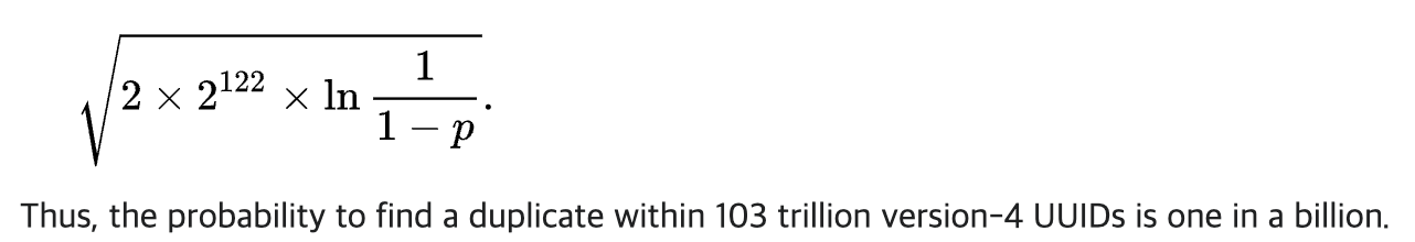 uuid-collision-probability-calculate